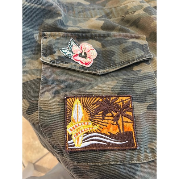 Camo Utility Jacket Patches customized California Sun Surfing STR Medium - Picture 8 of 13
